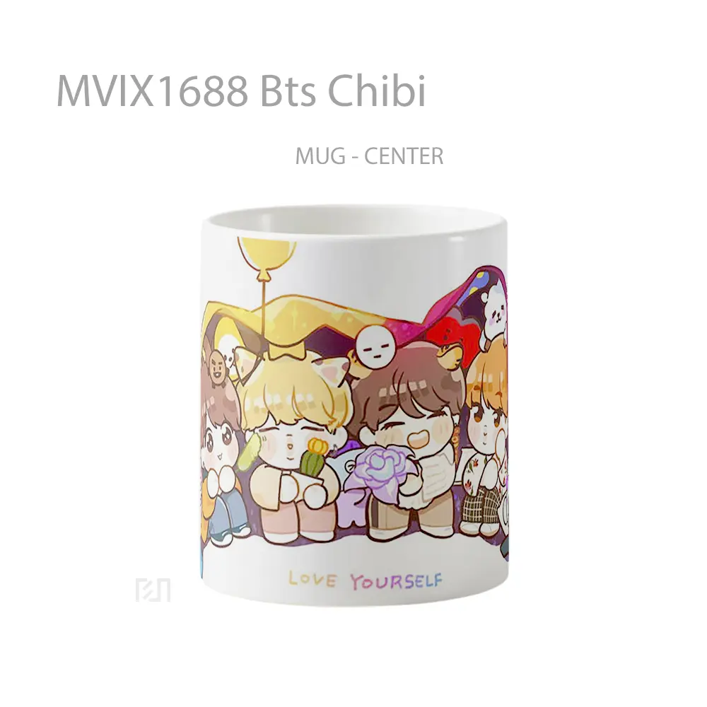 Mug Bts Chibi Full Wrap Lanscape