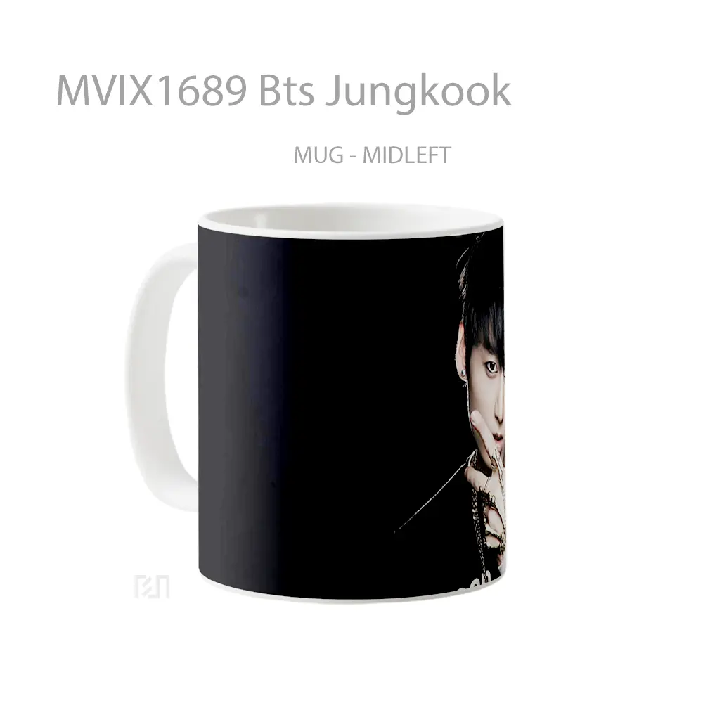 Mug Bts Jungkook Full Wrap Lanscape - All-side / Desain