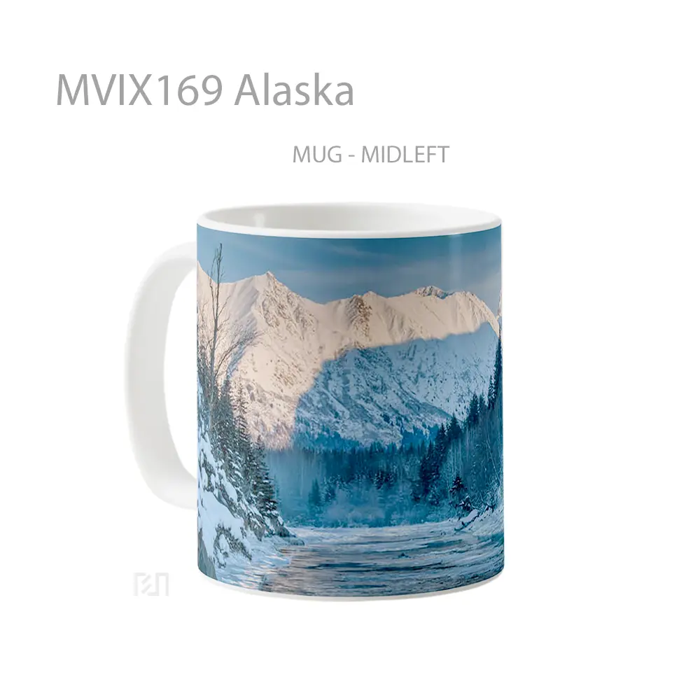 Mug Alaska Full Wrap Lanscape - All-side / Desain