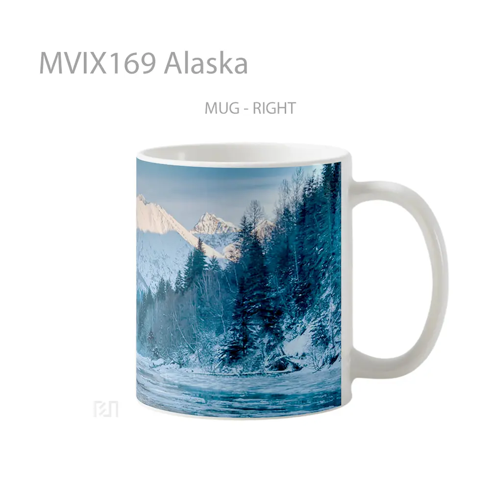 Mug Alaska Full Wrap Lanscape - All-side / Desain