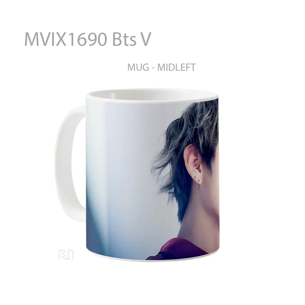 Mug Bts V Full Wrap Lanscape - All-side / Desain