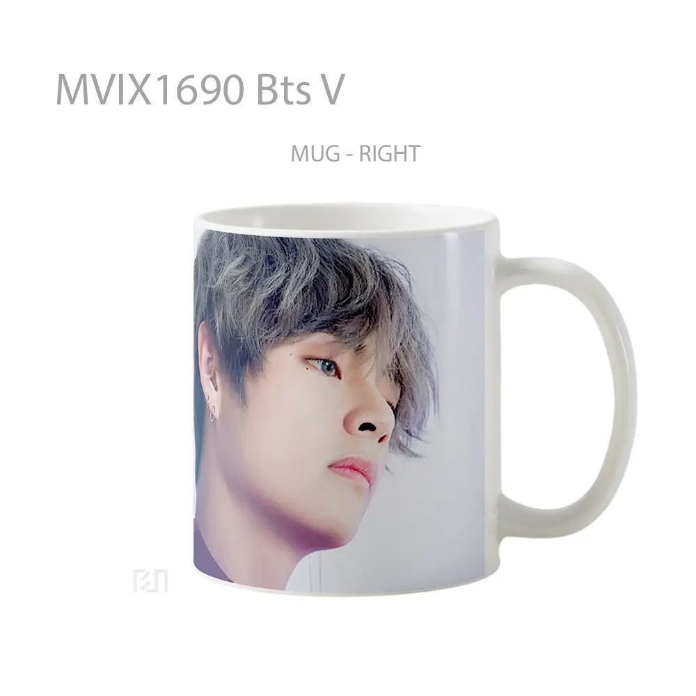 Mug Bts V Full Wrap Lanscape - All-side / Desain