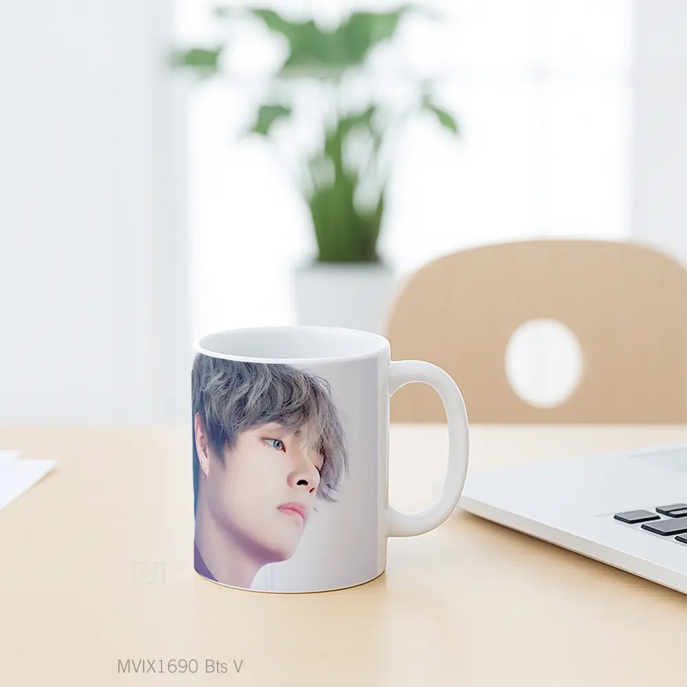 Mug Bts V Full Wrap Lanscape - All-side / Desain