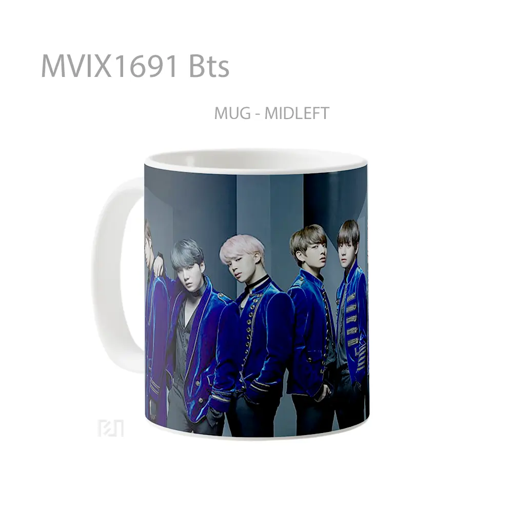 Mug Bts Full Wrap Lanscape - All-side / Desain