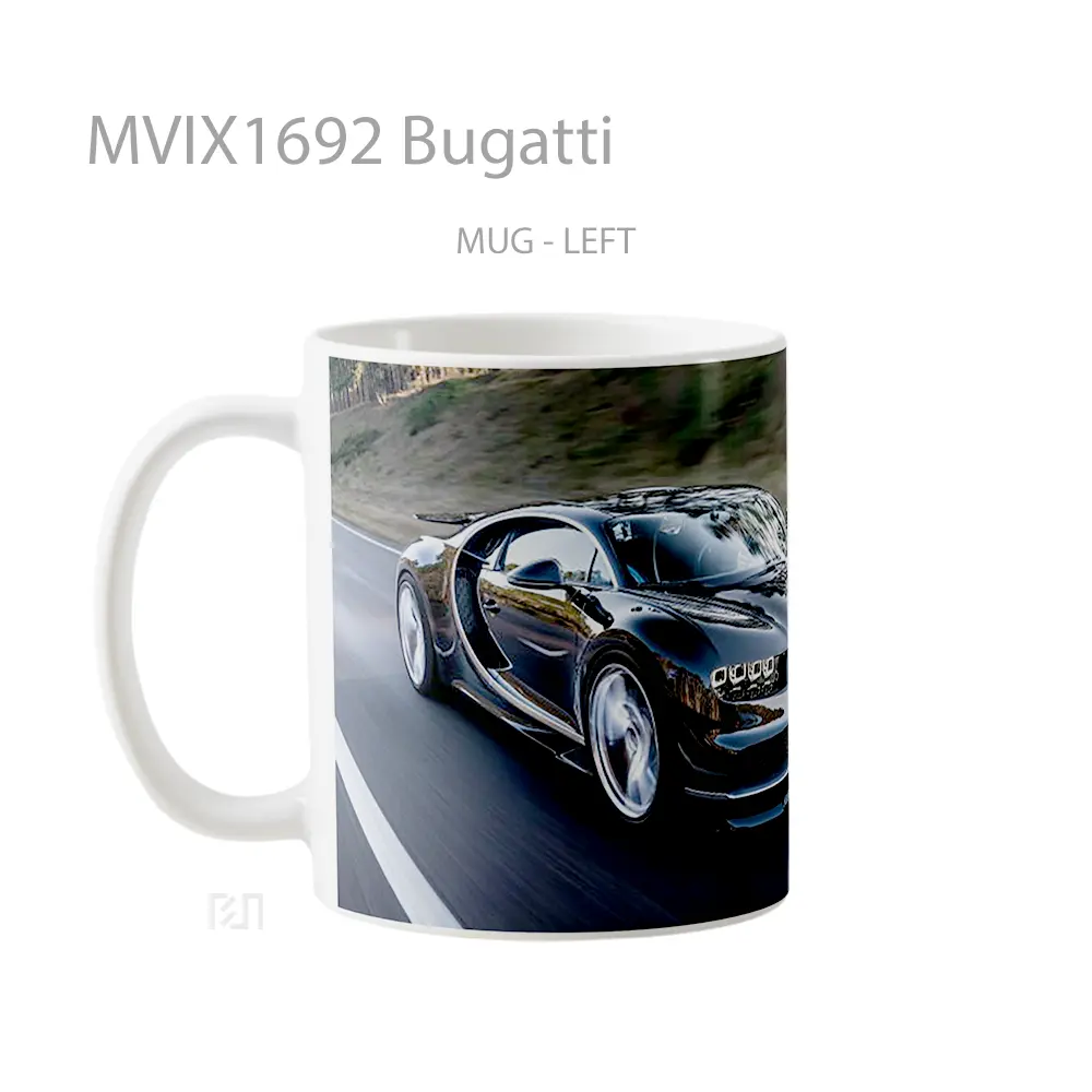 Mug Bugatti Full Wrap Lanscape - All-side / Desain