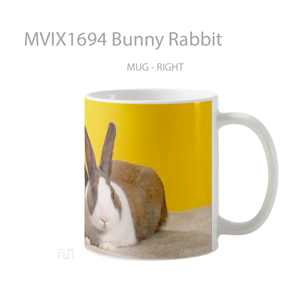 Mug Bunny Rabbit Full Wrap Lanscape - All-side / Desain