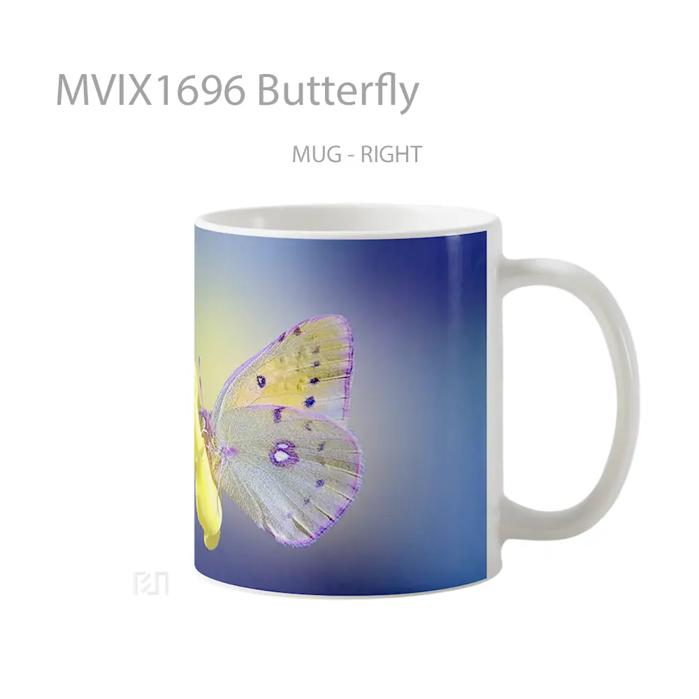 Mug Butterfly Full Wrap Lanscape - All-side / Desain